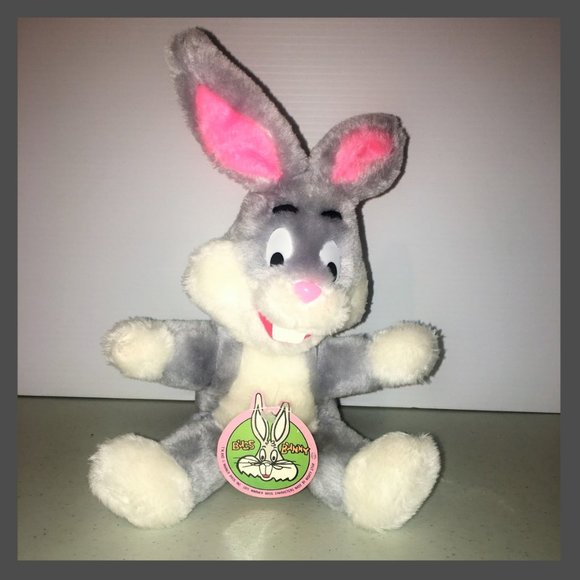 Vtg Plush BUGS BUNNY Rabbit Stuffed Animal Toy 1971 NWT 10 inch - Picture 1 of 7